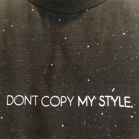 Begin Again “Don’t Copy My Style” Crop Top - Picture 2 of 5